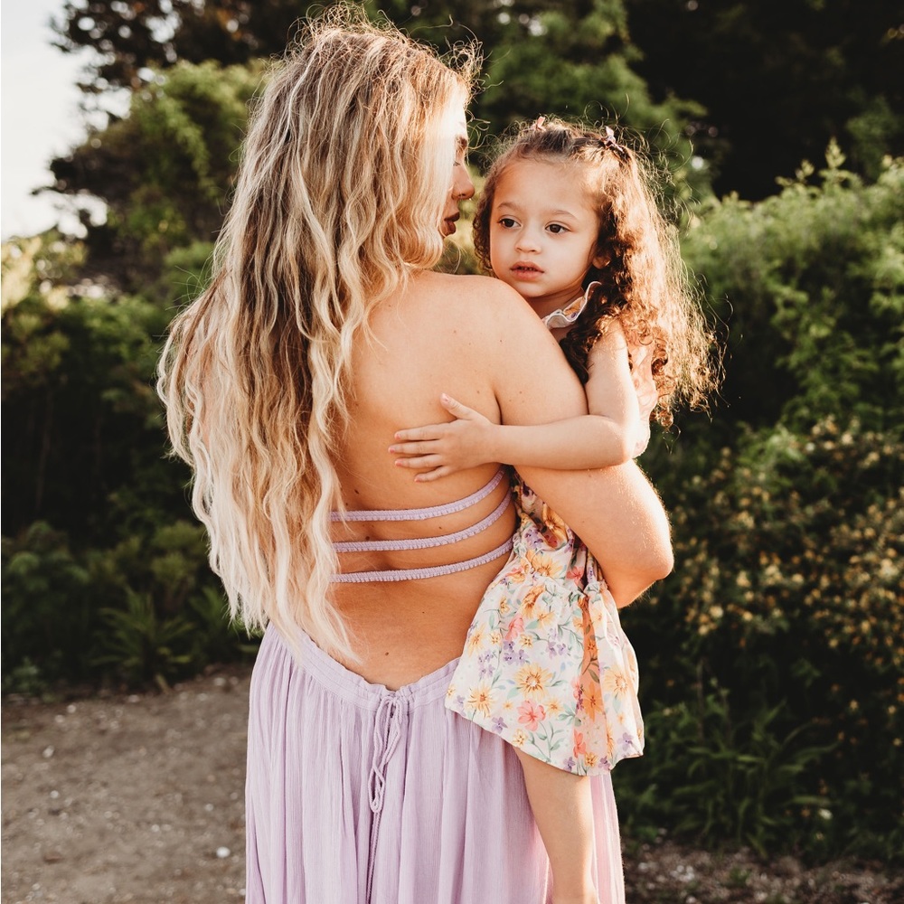 Free People extra tropical maxi dress. Warn once for this photo shoot.